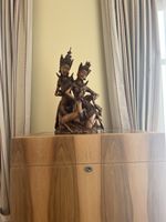 Holzskulptur, Asiatische Gottheiten Top Zustand!