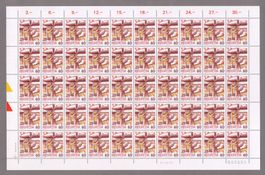 1987_739_POSTSERIE_60 Rp. «LUFTPOSTEINLAD»_Bogen FLUOR ! **