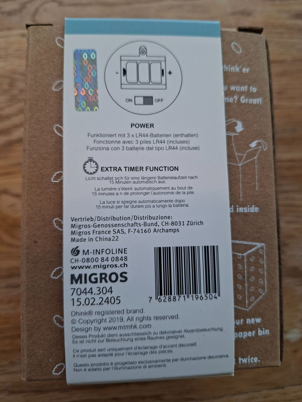 Migros Statuette: Nachtlicht Gorilla - neu – Nuovo e nell'imballaggio originale da Hölstein venduto da nueddeli 2