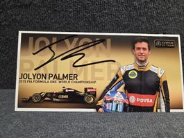 Original Signiert vom Jolyon Palmer