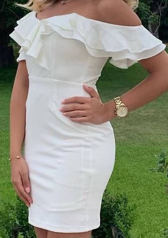 Kleider: Robe blanche,  soirée, robe marriage, jolie robe – Gebraucht aus Lausanne von ald_5dkf 1