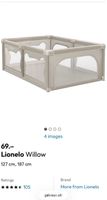 Box per bambini Lionelo Willow grigio 127x187 cm usato