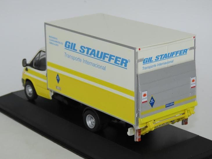 Ford Modellini d'auto: Ford Transit - Gil Stauffer 1998 , 1:43 – Nuovo e nell'imballaggio originale da Goldach venduto da Feivel9 1