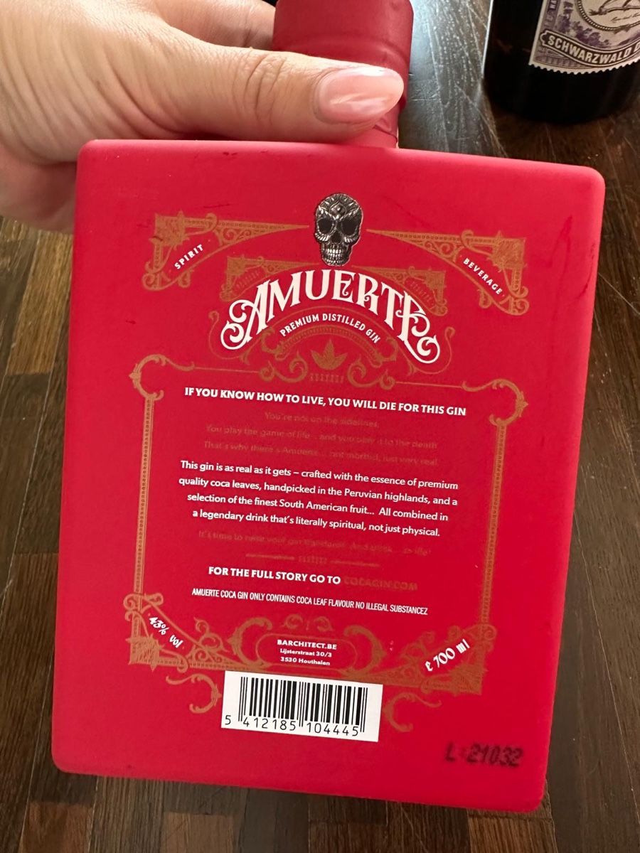 Spirituosen: AMUERTE Coca Lead Gin Red Edition neu – Neu und originalverpackt aus Baar von Lila2006 2