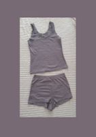 Graues Spitzen-Pyjama-Set S/36