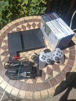 Playstation 2 Konsole mit Spielen und Controller