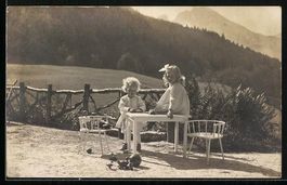 Foto-AK Prinzessin Viktoria Marina und P