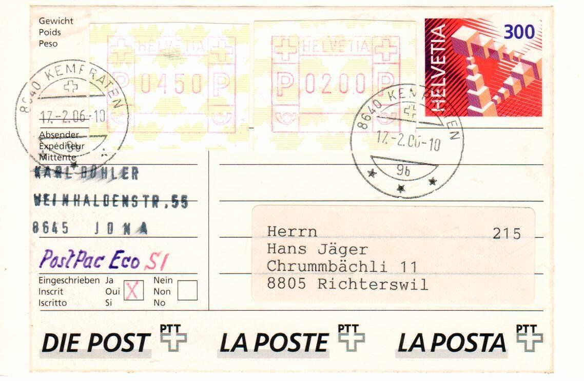 Alle Briefmarken: Paketfrankatur – Gebraucht aus Wolhusen von Curver9