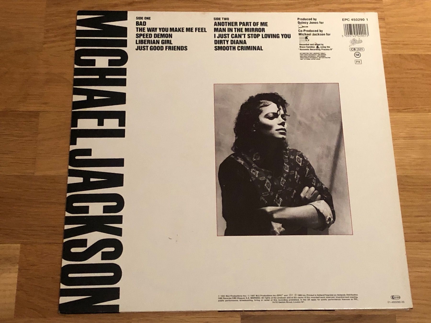 Schallplatten: Michael Jackson. 1987. BAD – Gebraucht aus Faulensee von Mizuno06 1