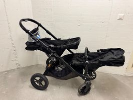 Guter Kinderwagen für 2 Kinder inkl. Babyschale / CitySelect