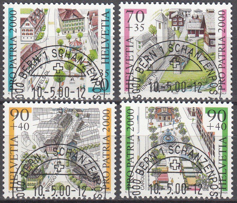 Tutti i francobolli: SBK B268 - B271 mit ET-Halbmond Bern – Usato da Bürglen TG venduto da StampGraf