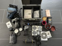 Nikon D90 Spiegelreflexkamera mit Objektiv und Zubehör