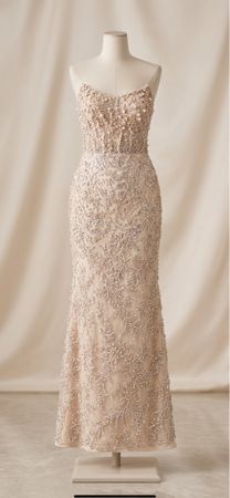 Abendkleid in Pink mit Korsett Grösse 40