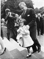 Vintage Chris Kindahl - Fürst Rainer v. Monaco mit Caroline