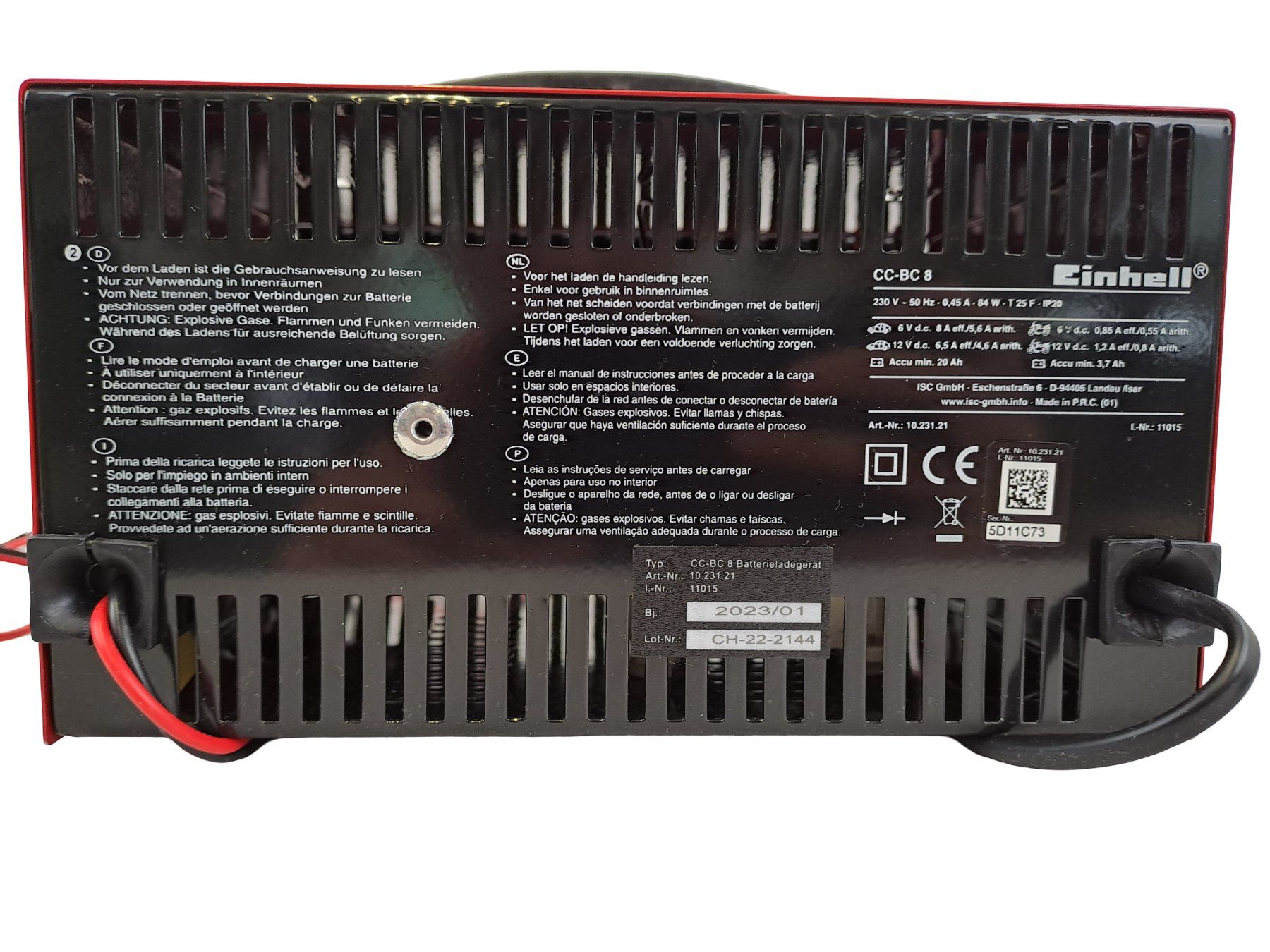 Caricabatterie: EINHELL Batterieladegerät CC-BC8 – Usato da Männedorf venduto da Restwert_Maennedorf 3