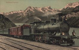 Gotthard - Express mit Dampflokomotive, Eisenbahn
