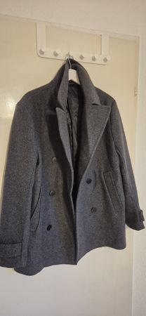 H&M Wollmantel, Herren, Grösse 52, Grau, Top Zustand!