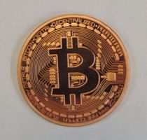 Bitcoin Sammlerstück, 1 oz Kupfer