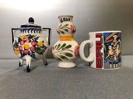 ‼️nun = 11.- Fr.‼️ 1x Tasse BALI,  1xTopf, 1x Vase G.Canaria