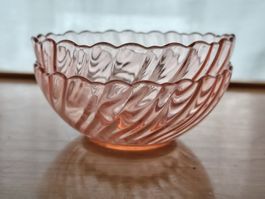 Vintage Glasschüsseln rosa Arcoroc France