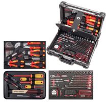 Kraftwerk Profi-Alu-Werkzeugkoffer KW VDE 123-tlg.