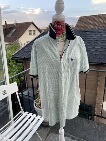 Schönes Shirt Gr. 52 HAJO helles grün/beige