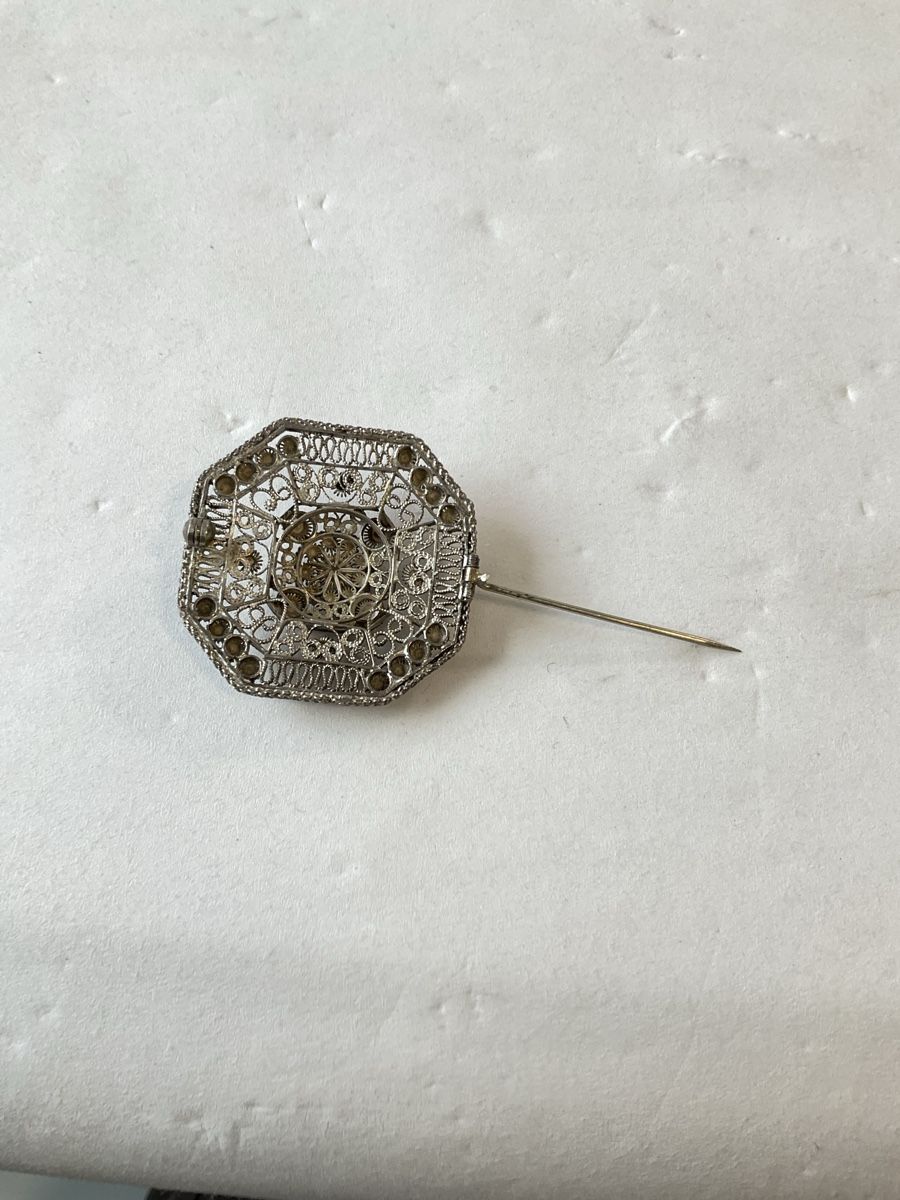 Spille & Fermagli: Ancienne broche, filigrane en argent  – Usato da Malleray venduto da Robot12 4