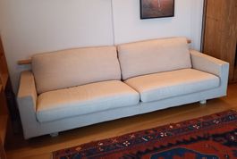 Flexform-Sofa aus Leinenstoff, 2.5m breit