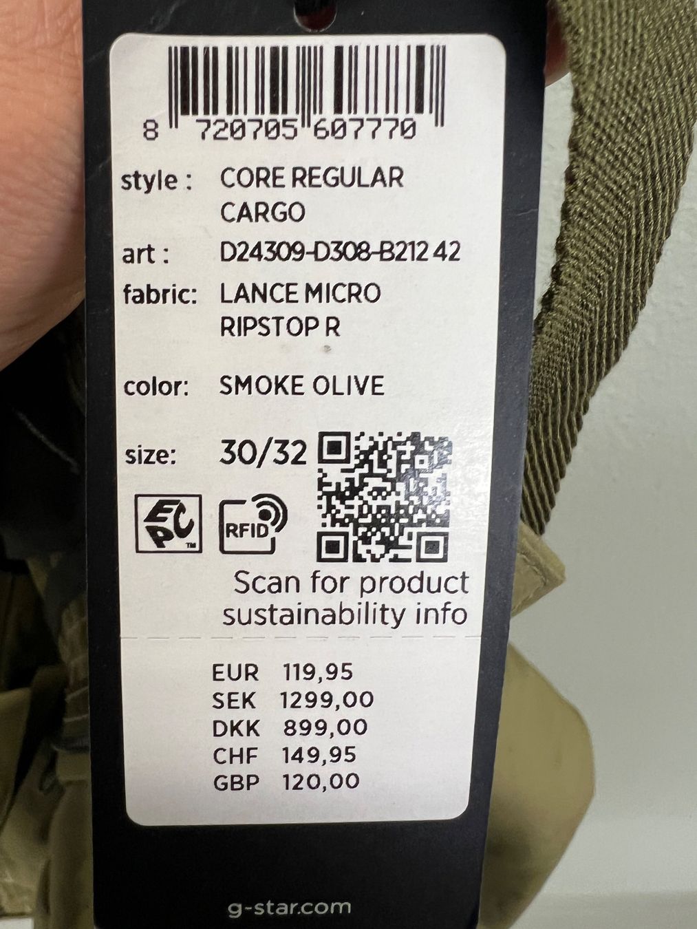 G-Star Pantaloni: G-STAR Core regular CARGO 30/32 – Nuovo (secondo la descrizione) da Zürich venduto da pamleano 3