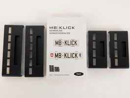 MB KLICK Rahmenlose Kennzeichenhalter schwarz