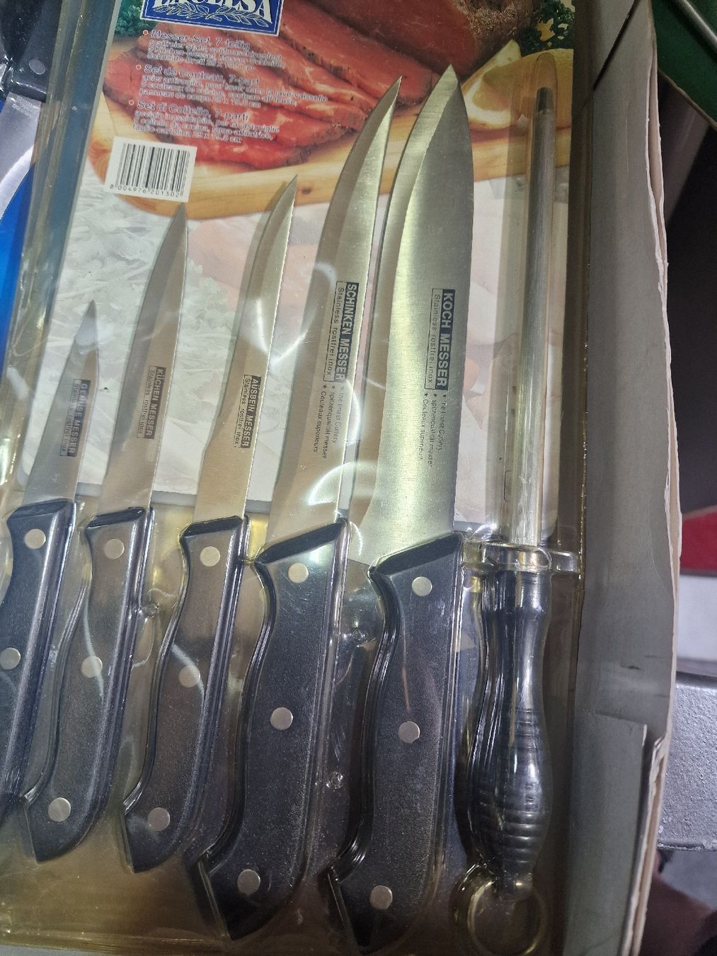 Coltelli da cucina: Messer Set EXCELSA Kochmesser Schinkenmesser neu – Nuovo e nell'imballaggio originale da Weite venduto da Liane1973 1
