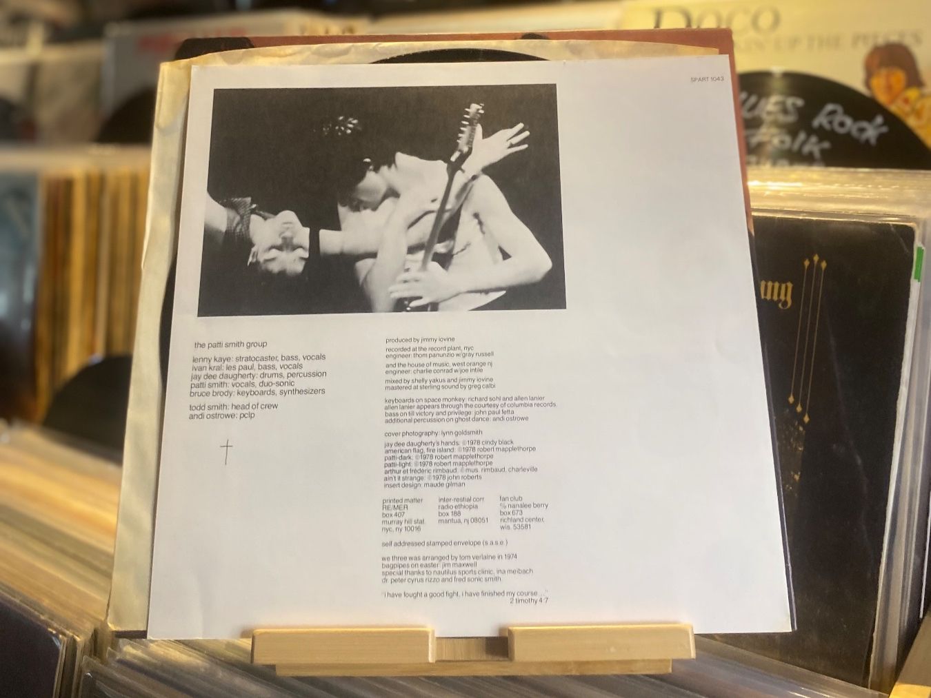 Dischi in vinile: PATTI SMITH GROUP – EASTER...OG UK 1978...VG+/VG+ LP – Usato da Gals venduto da Diskopatshop 4