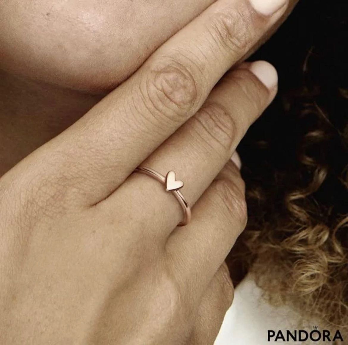 Ringe: 3 Pandora Stackable rings Herz Ring 14Karat rosévergoldet – Neu (gemäss Beschreibung) aus Frauenfeld von Vanityroom 2