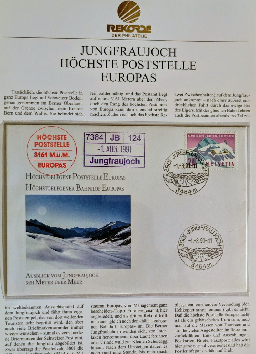 Tutti i francobolli: Rekorde der Philateie – Usato da Madiswil venduto da Hglotz