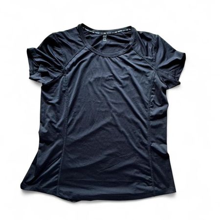 black short sleeve sports shirt, size m