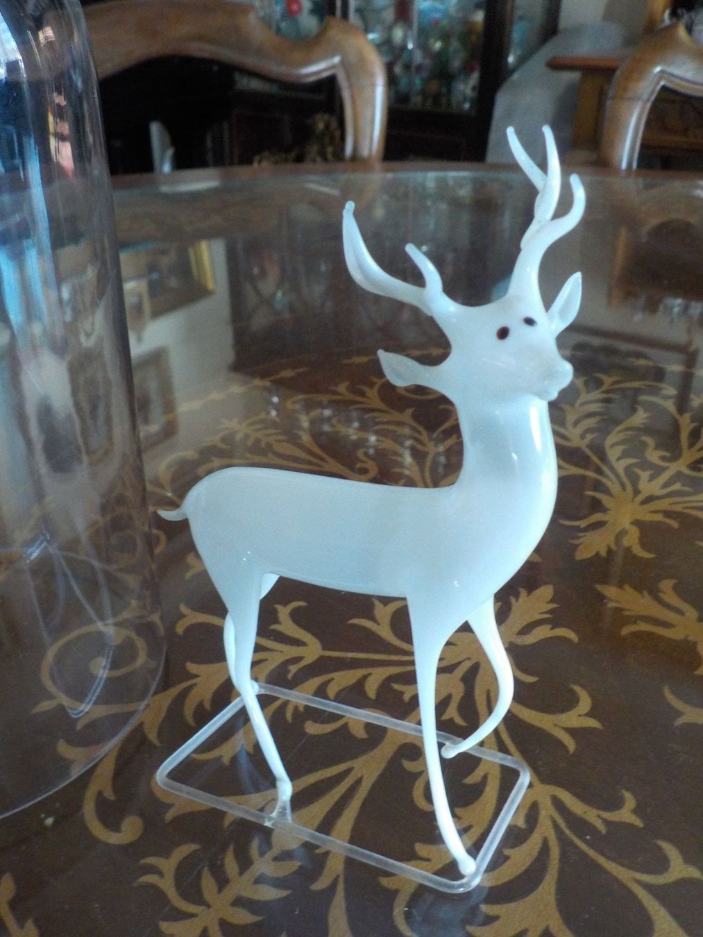 Statuette: Glastier Hirsch Lauscha antik – Usato da Mörschwil venduto da antiksalon21 1