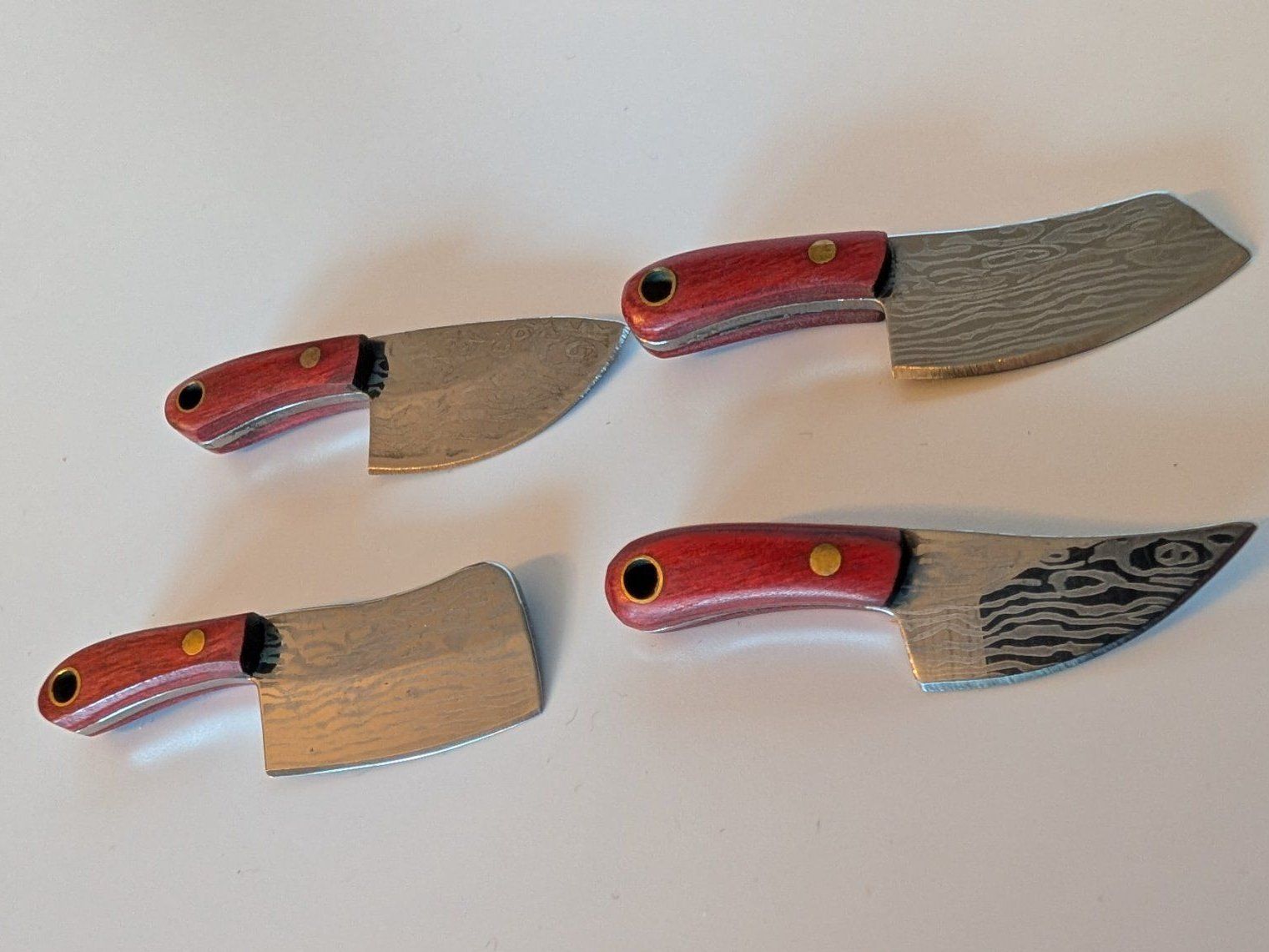 Coltelli: Set 4x Mini Messer mit Holster Damast Optik – Nuovo e nell'imballaggio originale da Ostermundigen venduto da TradeLab 1