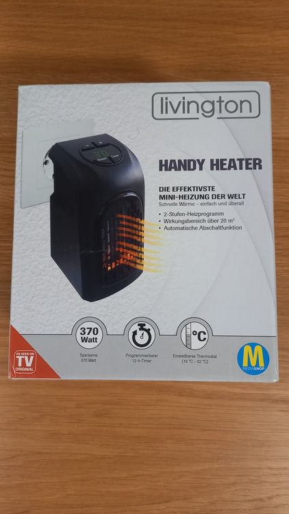 Heizgerät LIVINGTON HANDY HEATER 370 Watt | Kaufen auf Ricardo