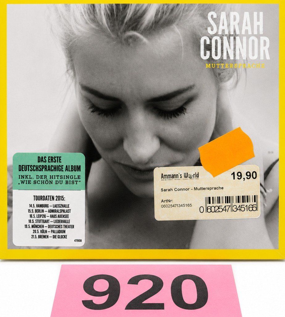 CD: CD Sarah Connor - Muttersprache, Nr. 920 – Nuovo e nell'imballaggio originale da Kottwil venduto da Crazyrolf
