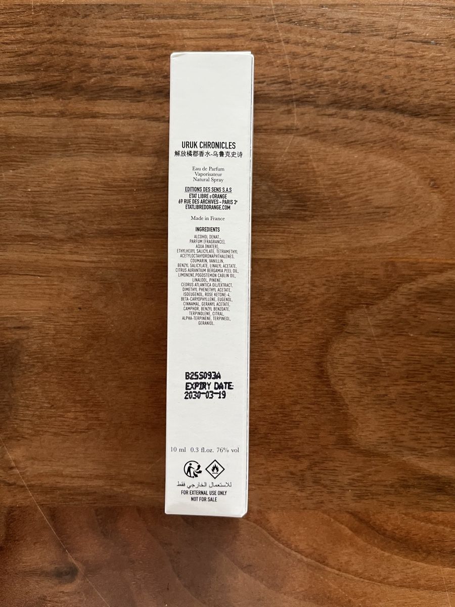 Profumi & Eau de Toilette: Uruk Chronicles Eau de Parfum 10ml - Neu & OVP – Nuovo e nell'imballaggio originale da Frauenfeld venduto da London21 1