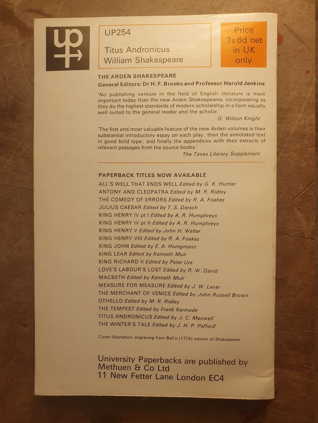 Libri: Titus Andronicus - William shakespere – Usato da Zürich venduto da loosebone 9