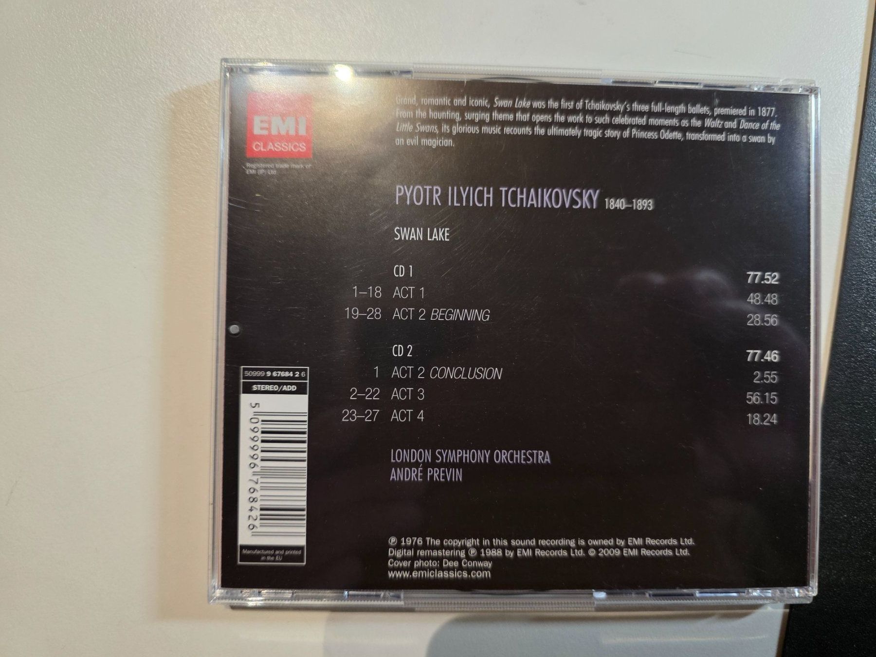 CDs: Doppel CD- Tchaikovsky - Swan Lake - André Previn – Gebraucht aus Walterswil BE von Lonitti 1