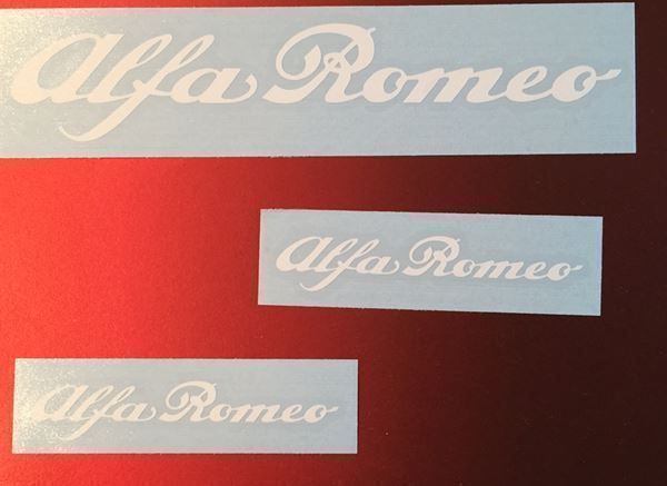 Alfa Romeo Aufkleber Sticker 3-teilig weiss (Art 2219) | Kaufen auf Ricardo