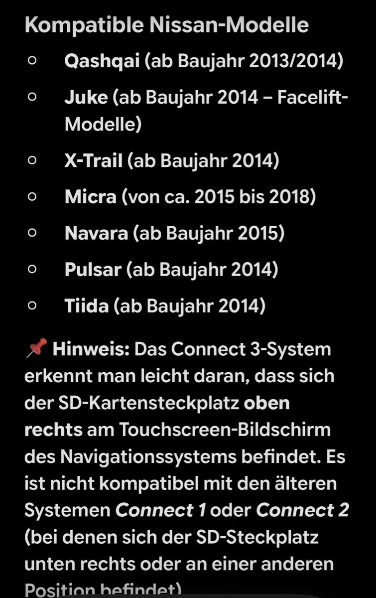 Navigation: Nissan Maps SD Card – D'occasion à Claro par KarinS84 2