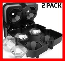 Eiswürfelbehälter Diamant Schmuck Bling Tiefkühler Mulde