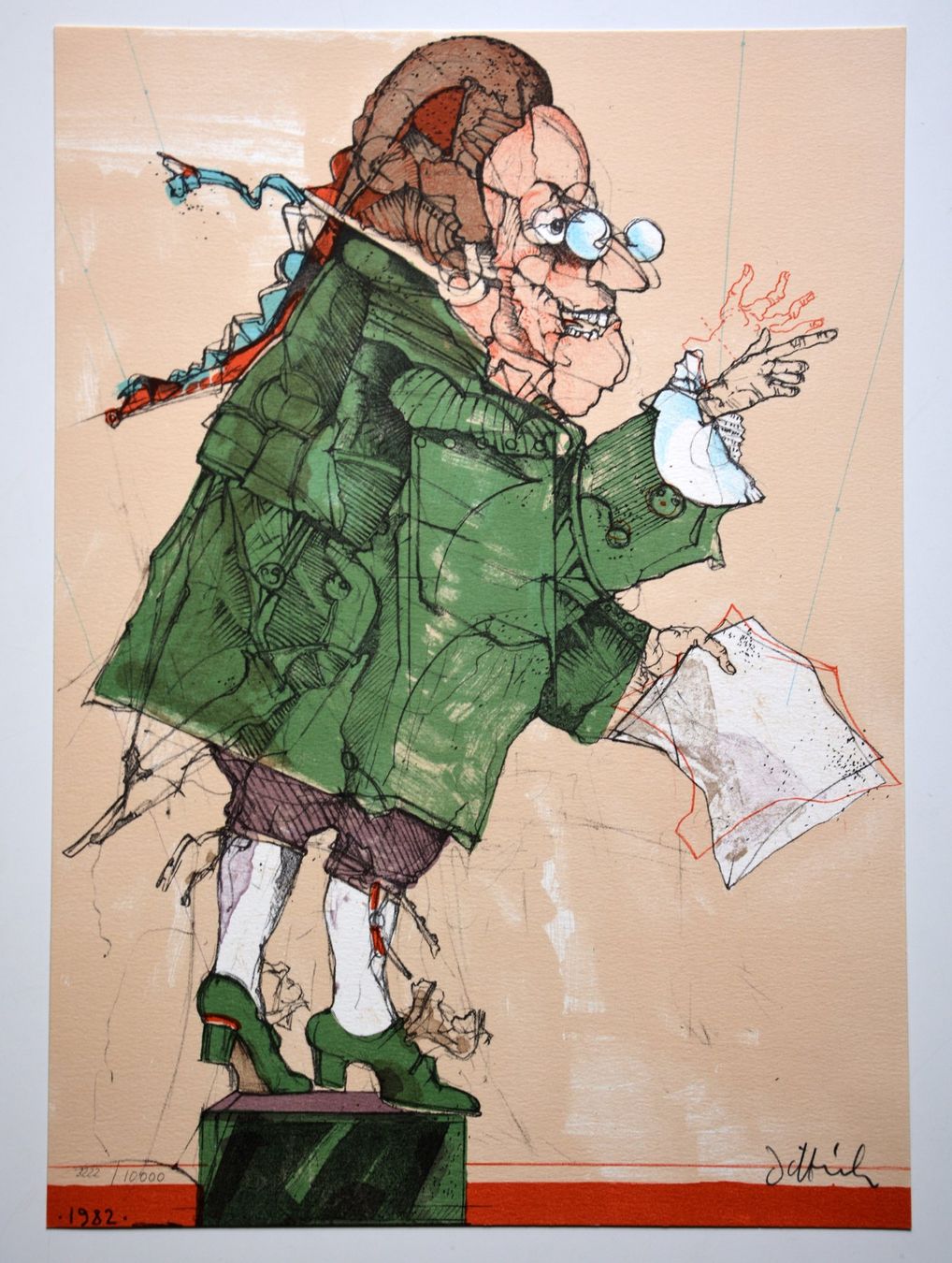 Grafiken & Lithographien: SIMON DITTRICH – "Der Lordrichter", Litho, handsigniert – Gebraucht aus Zuerich von Antiquarium