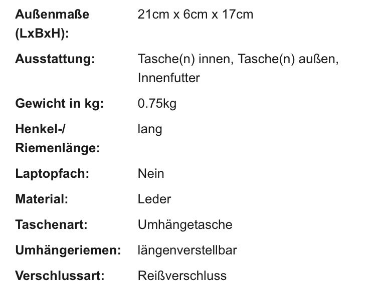 Taschen für Damen: Umhängetasche – Neu und originalverpackt aus Bern von NAJAW85 3