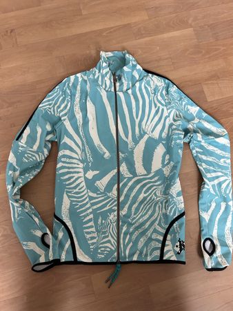 Jet Set Damenjacke/Windstopper, Gr. 36, türkis/weiss