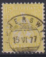 Sitzende Helvetia 15, Nr.39, V-O++++