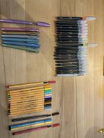 Stifte Set mit Etui diverses Markensortiment gebraucht